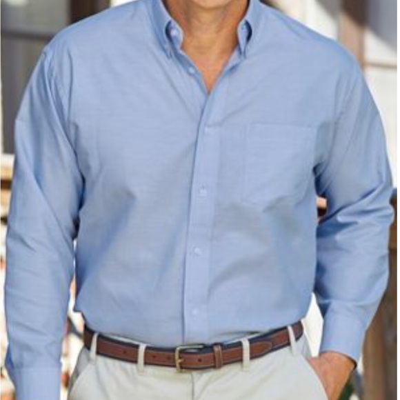 2- 17.5neck 34/35sleeve Irvine Park Oxford Casual/Dress Wrinkle Resistant Shirts - Picture 4 of 7